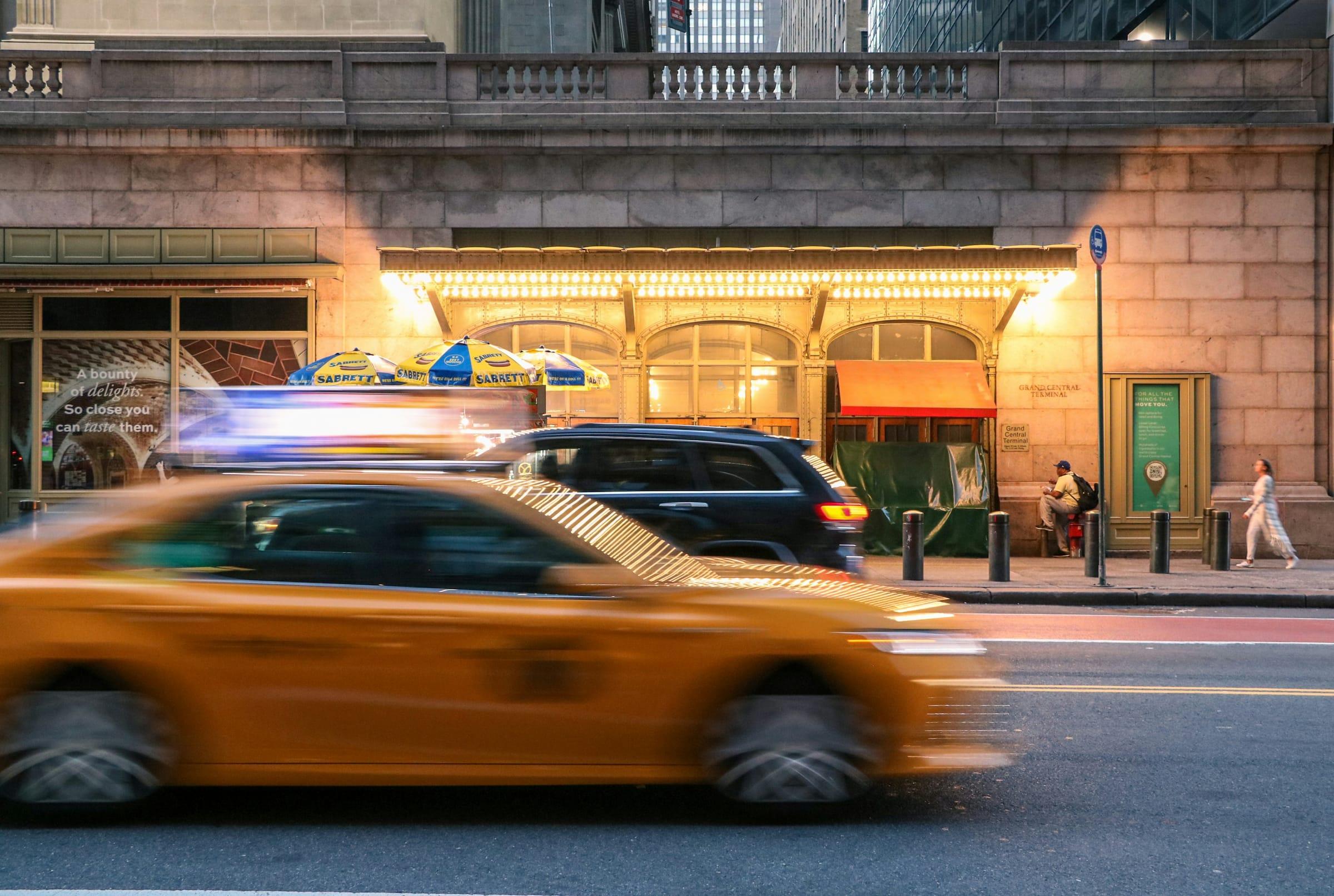 NYC taxi in Manhattan
